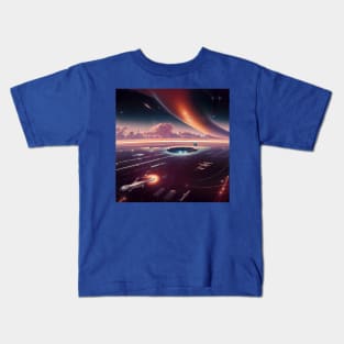 Interplanetary Spaceport Kids T-Shirt